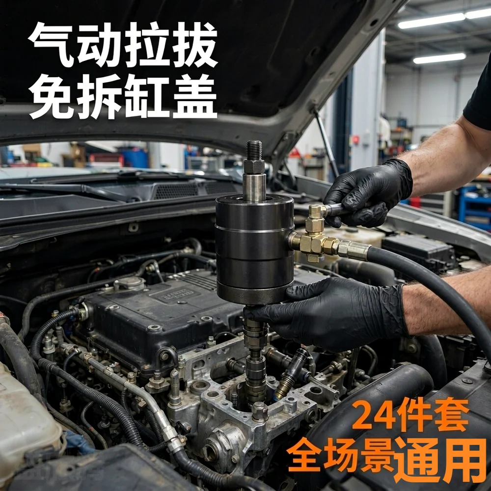 气动柴油喷油嘴拆卸工具 24件套 详情